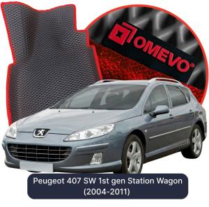 OMEVO 5D Pro EVA Bilmåtter til Peugeot 407 SW 1. gen. Stationcar (2004-2011)