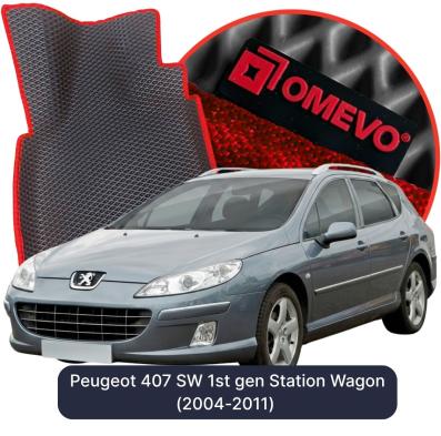 EVA bilgummimåtter OMEVO til Peugeot 407 SW 1. gen. Stationcar (2004-2011)
