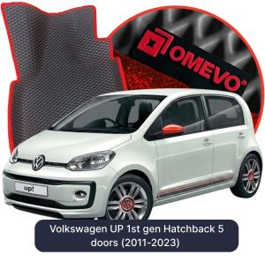 OMEVO 5D Pro EVA Bilmåtter til Volkswagen UP 1. gen. Hatchback 5 døre (2011-2023)