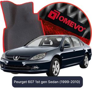 OMEVO 5D Pro EVA Bilmåtter til Peugeot 607 1. gen. Sedan (1999-2010)
