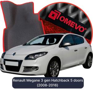 OMEVO 5D Pro EVA Bilmåtter til Renault Megane 3 gen Hatchback 5 døre (2008-2016)