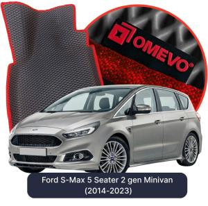 OMEVO 5D Pro EVA Bilmåtter til Ford S-Max 5 Sæder 2 gen Minivan (2014-2023)