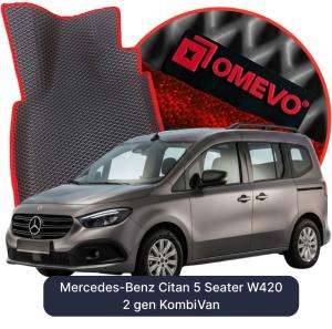 OMEVO 5D Pro EVA Bilmåtter til Mercedes-Benz Citan 5 Sæder W420 2 gen Kombi-varevogn (2021-2026)