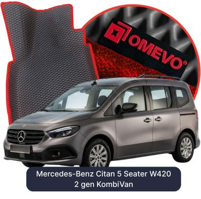 EVA bilgummimåtter OMEVO til Mercedes-Benz Citan 5 Sæder W420 2 gen Kombi-varevogn (2021-2026)