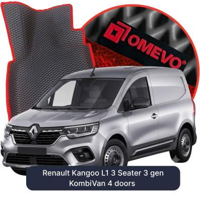 EVA bilgummimåtter OMEVO til Renault Kangoo L1 3 Sæder 3 gen Kombi-varevogn 4 døre (2021-2026)