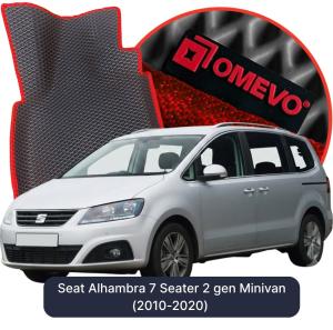 OMEVO 5D Pro EVA Bilmåtter til Seat Alhambra 7 Sæder 2 gen Minivan (2010-2020)