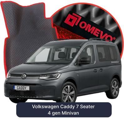 EVA bilgummimåtter OMEVO til Volkswagen Caddy 7 Sæder 4 gen Minivan (2020-2026)