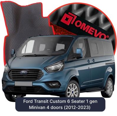 EVA bilgummimåtter OMEVO til Ford Transit Custom 6 Sæder 1 gen Minivan 4 døre (2012-2023)