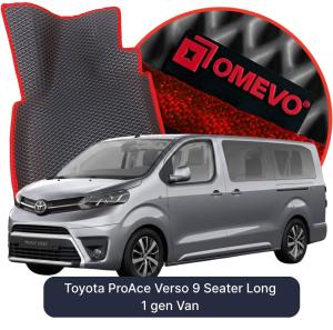 OMEVO 5D Pro EVA Bilmåtter til Toyota ProAce Verso 9 Sæder Long 1 gen Varevogn (2016-2026)