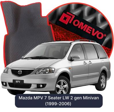 EVA bilgummimåtter OMEVO til Mazda MPV 7 Sæder LW 2 gen Minivan (1999-2006)