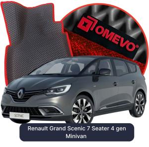 OMEVO 5D Pro EVA Bilmåtter til Renault Grand Scenic 7 Sæder 4 gen Minivan (2016-2022)