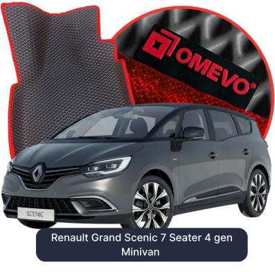 EVA bilgummimåtter OMEVO til Renault Grand Scenic 7 Sæder 4 gen Minivan (2016-2022)