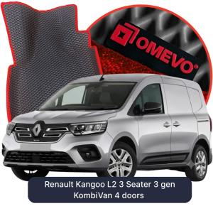 OMEVO 5D Pro EVA Bilmåtter til Renault Kangoo L2 3 Sæder 3 gen Kombi-varevogn 4 døre (2021-2026)