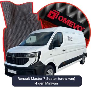 OMEVO 5D Pro EVA Bilmåtter til Renault Master 7 Sæder (mandskabsvogn) 4 gen Minivan (2024-2026)