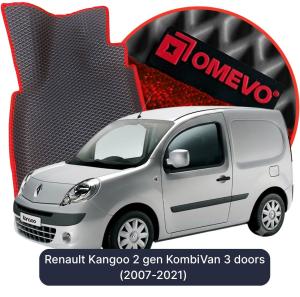 OMEVO 5D Pro EVA Bilmåtter til Renault Kangoo 2 gen Kombi-varevogn 3 døre (2007-2021)
