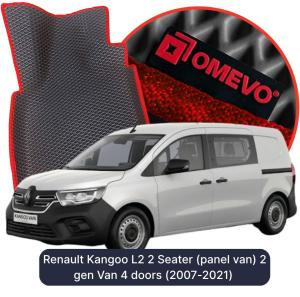 OMEVO 5D Pro EVA Bilmåtter til Renault Kangoo L2 2 Sæder (panelvogn) 2 gen Varevogn 4 døre (2007-2021)