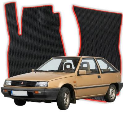 EVA bilgummimåtter OMEVO til Mitsubishi Colt GLX C10 2 gen Hatchback 3 døre (1984-1988)