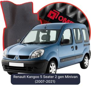 OMEVO 5D Pro EVA Bilmåtter til Renault Kangoo 5 Sæder 2 gen Minivan (2007-2021)