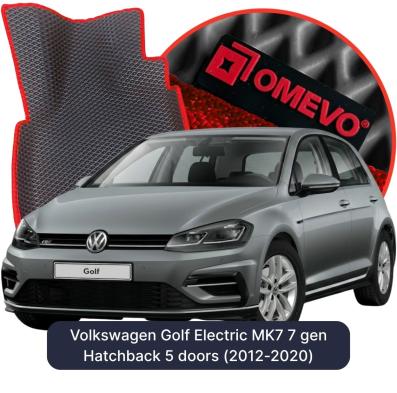 EVA bilgummimåtter OMEVO til Volkswagen Golf Elbil MK7 7 gen Hatchback 5 døre (2012-2020)