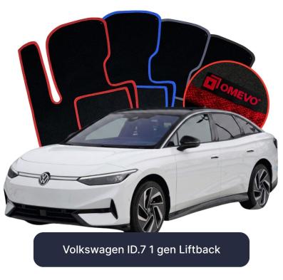 Velour-bilmåtter OMEVO til Volkswagen ID.7 1 gen Liftback (2023-2026) 