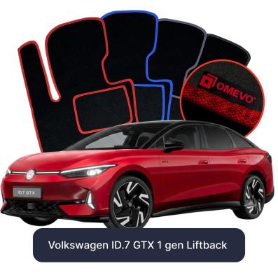 Velour-bilmåtter OMEVO til Volkswagen ID.7 GTX 1 gen Liftback (2023-2026) 