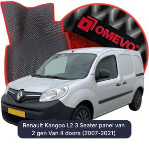 OMEVO 5D Pro EVA Bilmåtter til Renault Kangoo L2 3 Sæder panelvogn 2 gen Varevogn 4 døre (2007-2021)