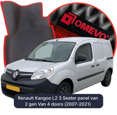 EVA bilgummimåtter OMEVO til Renault Kangoo L2 3 Sæder panelvogn 2 gen Varevogn 4 døre (2007-2021)