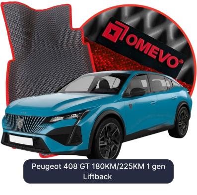 EVA bilgummimåtter OMEVO til Peugeot 408 GT 180KM/225KM 1 gen Liftback (2022-2026)