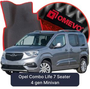 OMEVO 5D Pro EVA Bilmåtter til Opel Combo Life 7 Sæder 4 gen Minivan (2018-2026)