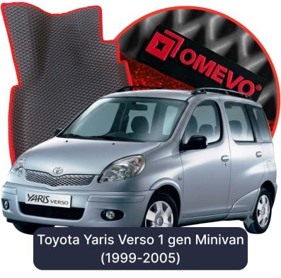 EVA bilgummimåtter OMEVO til Toyota Yaris Verso 1 gen Minivan (1999-2005)