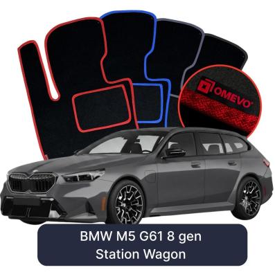 Velour-bilmåtter OMEVO til BMW M5 G61 8 gen Kombi (2023-2026) 