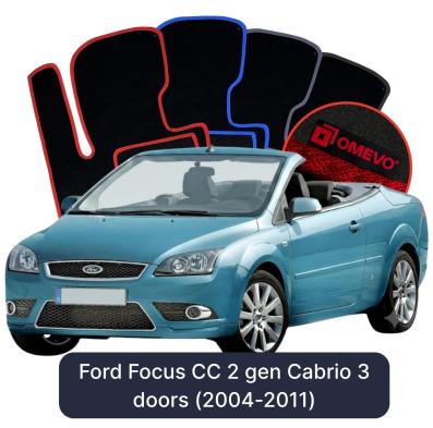 Velour-bilmåtter OMEVO til Ford Focus CC 2 gen Cabrio 3 døre (2004-2011) 