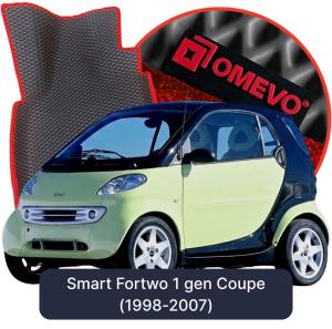 OMEVO 5D Pro EVA Bilmåtter til Smart Fortwo 1 gen Coupé (1998-2007)