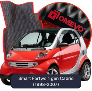 OMEVO 5D Pro EVA Bilmåtter til Smart Fortwo 1 gen Cabrio (1998-2007)