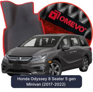 OMEVO 5D Pro EVA Bilmåtter til Honda Odyssey 8 Sæder 5 gen Minivan (2017-2022)