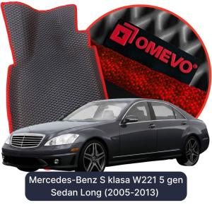 OMEVO 5D Pro EVA Bilmåtter til Mercedes-Benz S klasa W221 5 gen Sedan Long (2005-2013)