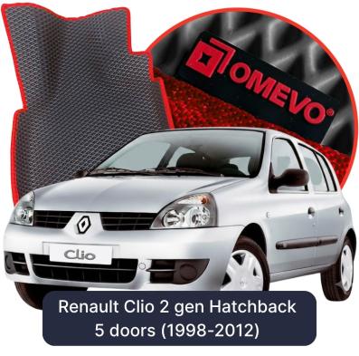 EVA bilgummimåtter OMEVO til Renault Clio 2 gen Hatchback 5 døre (1998-2012)