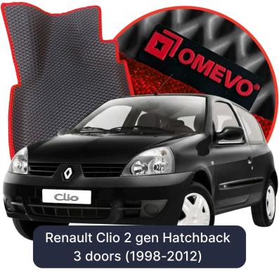 EVA bilgummimåtter OMEVO til Renault Clio 2 gen Hatchback 3 døre (1998-2012)