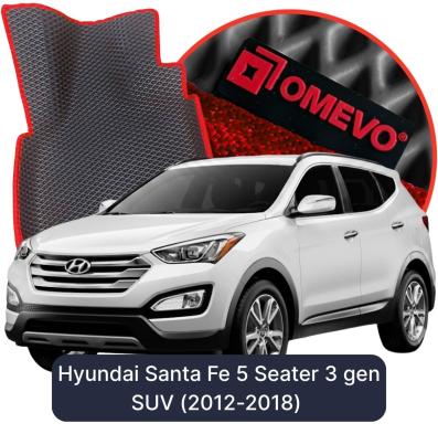 EVA bilgummimåtter OMEVO til Hyundai Santa Fe 5 Sæder 3 gen SUV (2012-2018)
