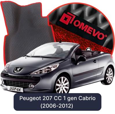 EVA bilgummimåtter OMEVO til Peugeot 207 CC 1 gen Cabriolet (2006-2012)