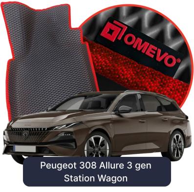 EVA bilgummimåtter OMEVO til Peugeot 308 Allure 3 gen Stationcar (2021-2026)