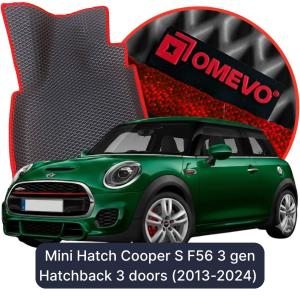 OMEVO 5D Pro EVA Bilmåtter til Mini Hatch Cooper S F56 3 gen Hatchback 3 døre (2013-2024)