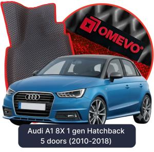 OMEVO 5D Pro EVA Bilmåtter til Audi A1 8X 1 gen Hatchback 5 døre (2010-2018)