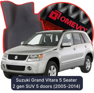 EVA bilgummimåtter OMEVO til Suzuki Grand Vitara 5 Sæder 2 gen SUV 5 døre (2005-2014)