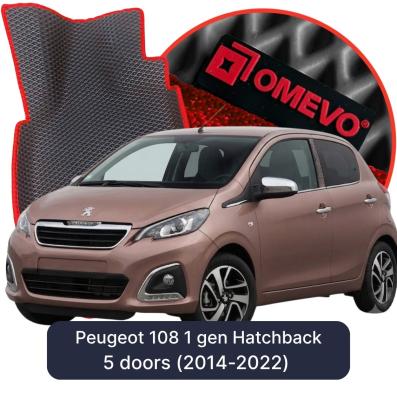 EVA bilgummimåtter OMEVO til Peugeot 108 1 gen Hatchback 5 døre (2014-2022)