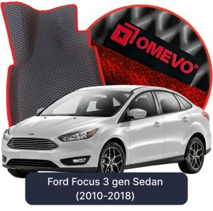 OMEVO 5D Pro EVA Bilmåtter til Ford Focus 3 gen Sedan (2010-2018)