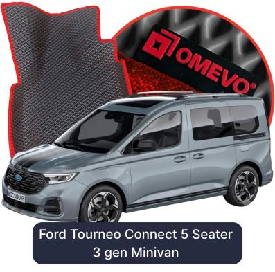 EVA bilgummimåtter OMEVO til Ford Tourneo Connect 5 Sæder 3 gen Minivan (2022-2026)