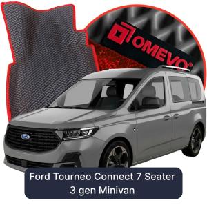 OMEVO 5D Pro EVA Bilmåtter til Ford Tourneo Connect 7 Sæder 3 gen Minivan (2022-2026)