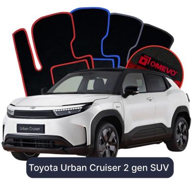 Velour-bilmåtter OMEVO til Toyota Urban Cruiser 2 gen SUV (2025-2026) 