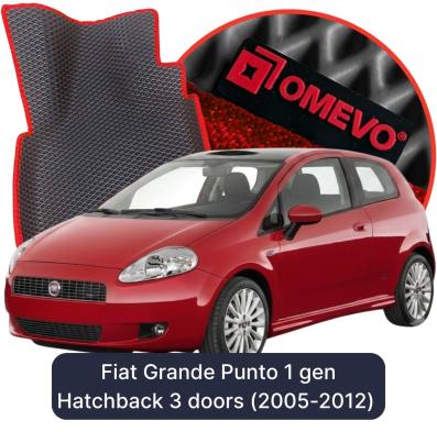 EVA bilgummimåtter OMEVO til Fiat Grande Punto 1 gen Hatchback 3 døre (2005-2012)